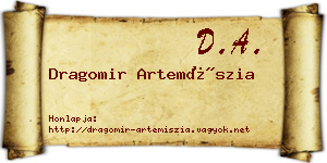 Dragomir Artemíszia névjegykártya